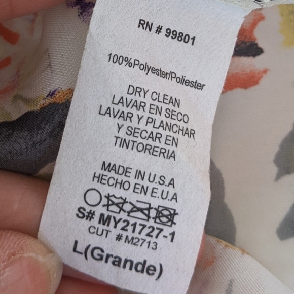 VINTAGE Pop Art Photo Realistic Floral Print Sleeveless Peplum Top - Picture 7 of 9